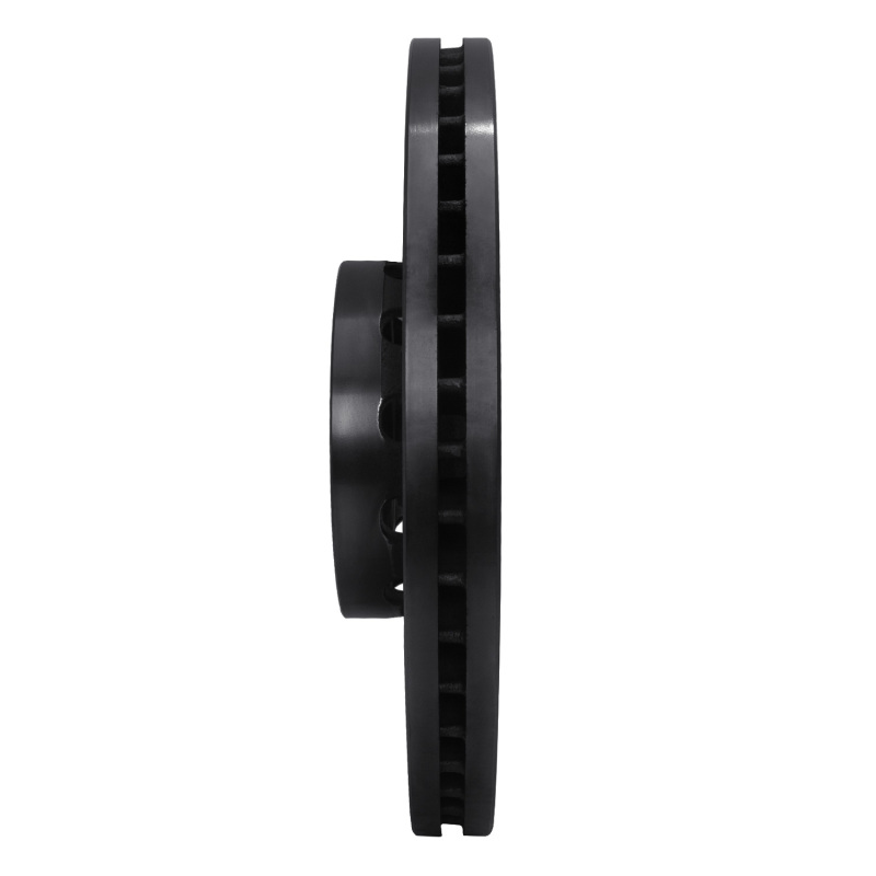 Audi A8 Brake Rotor (1) - Front Right - R1 Concepts - Drilled & Slotted - Black - `00-`03